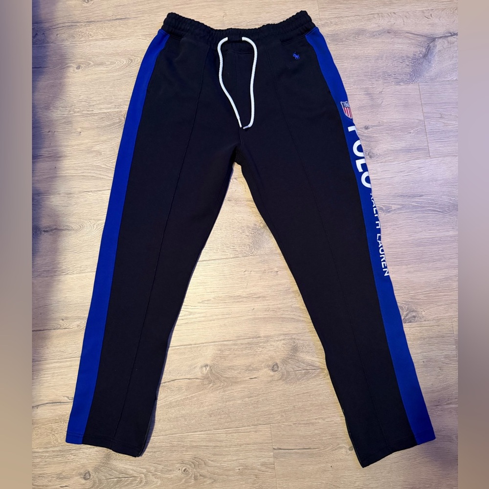 Polo by Ralph Lauren Black and Blue Sweatpants